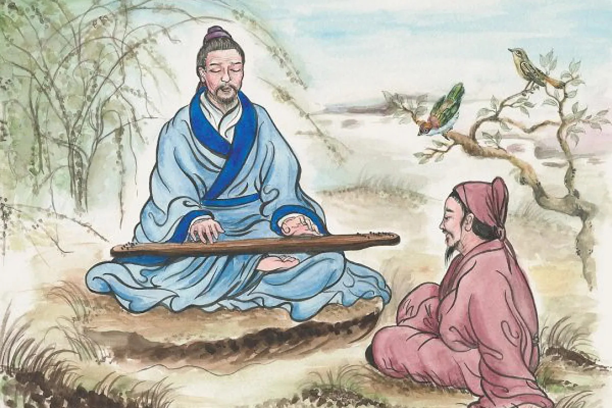 cổ nhân chơi đàn